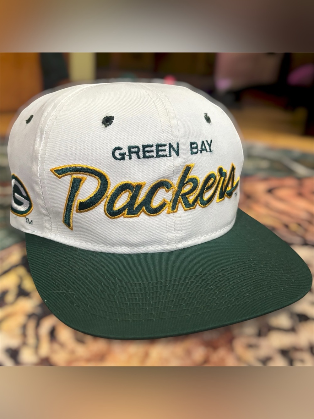 Vintage 90s Sports Specialties The Twill Greenway Packers NFL SnapBack Hat Cap